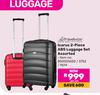 Travelwize Icarus 2-Piece ABS Luggage Set Assorted-Per Set
