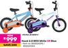 Raleigh Hawk 2.0 BMX (White Or Blue) 850024295/850024304-Each 