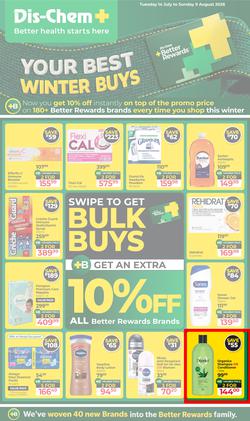Dis-Chem : Your Best Winter Buys (14 July - 09 August 2026), page 1
