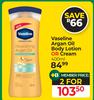 Vaseline Argan Oil Body Lotion Or Cream-For 2 x 400ml