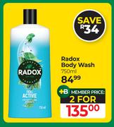 Radox Body Wash-For 2 x 750ml