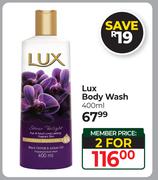 Lux Body Wash-For 2 x 400ml