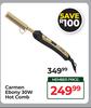 Carmen Ebony 30W Hot Comb