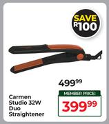Carmen Studio 32W Duo Straightener