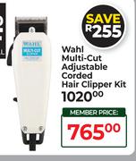 Wahl Multi Cut Adjustable Corded Hair Clipper Kit