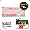 GynaGuard Unscented Pantyliners (40 Pack)-Per Pack