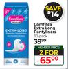 Comfitex Extra Long Pantyliners (30 Pack)-For 2