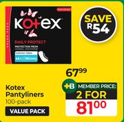 Kotex Pantyliners (100 Pack)-Per Pack