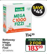 Bettaway Mega C1000 Fizzi-30 Tablets