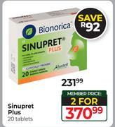 Sinupret Plus-20 Tablets