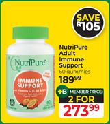 NutriPure Adult Immune Support-60 Gummies