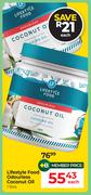 Lifestyle Food Odourless Coconut Oil-1L Each