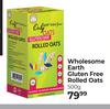 Wholesome Earth Gluten Free Rolled Oats-500g