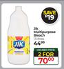 Jik Multipurpose Bleach-For 2 x 1.5Ltr