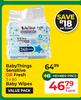 Baby Things Sensitive Or Fresh Baby Wipes (80's Pack)-Per 3 Pack