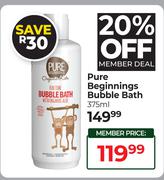 Pure Beginnings Bubble Bath-375ml