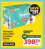 Pampers Ultra Skin Comfort Pants (Sizes 3-6)-Per Box
