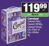 Carnival Sweet Red, Sweet White, Sweet Rose, Dry Red Or Dry White-3Ltr Each 
