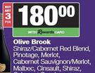 Olive Brook Shiraz/Cabernet Red Blend,PInotage,Merlot,Cab Sauvignon/Merlot,Malbec-For Any 3 x 750ml