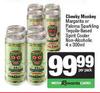 Cheeky Monkey Margarita Or Paloma Sparkling Tequila Based Spirit Non-Alcoholic-4 x 300ml Per Pack