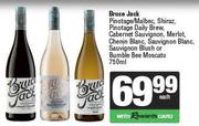 Bruce Jack Pinotage/Malbec, Shiraz, Pinotage Daily Brew, Cabernet Sauvignon, Merlot-750ml Each