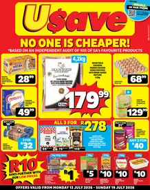Usave KwaZulu-Natal :No One Is Cheaper (13 July - 19 July 2026)