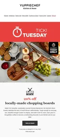 Yuppiechef : 20% Off Locally-Made Chopping Boards (14 July 2026 Only!)