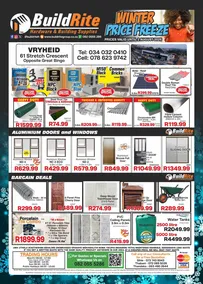 BuildRite Hardware & Building Supplies : Winter Price Freeze (14 July - 02 August 2026)