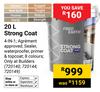 Fired Earth 20L Strong Coat 720140, 720144, 720149