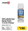 Zinsser Bulls Eye Spray Paint 1-2-3 Primer White 543113-369g