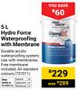 Fired Earth Damp-X 5L Hydro Force Waterproofing With Membrane 757011