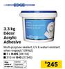 Edge Decor Acrylic Adhesive 159962-3.3kg