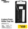 Fired Earth 6-Piece Foam Roller Tray Set 850026171
