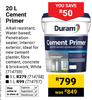 Duram Cement Primer 714759-20Ltr