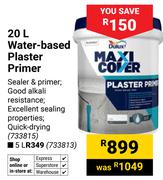 Dulux Maxi Cover Water-Based Plaster Primer 733815-20Ltr