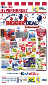 Pick n Pay Hypermarket Gauteng, North West & Free State : Our Birthday Is A Bigger Deal (07 July - 23 July 2026)