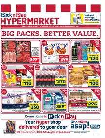 Pick n Pay Hypermarket Eastern Cape : Big Packs. Better Value (13 July - 10 August 2026)