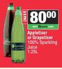 Appletiser Or Grapetiser 100% Sparkling Juice-For 2 x 1.25L
