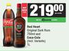 Red Heart Original Dark Rum 750ml & Coca Cola 1L-For Both
