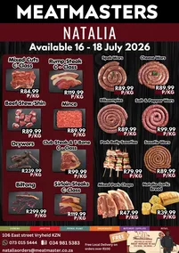 Natalia Meat Masters : Specials (16 July - 18 July 2026)