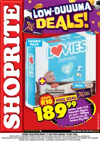 Shoprite Western Cape : Lovies Promotion (17 July - 19 July 2026)