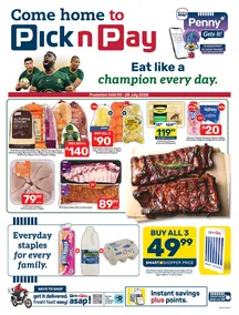 Pick n Pay Western Cape : Eat Like A Champion Every Day (20 July - 26 July 2026)