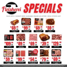 Flesherei : Specials (20 July - 08 August 2026)