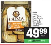 Ouma Rusks Assorted-450g/500g Each