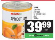 Spar Smooth Apricot Or Mixed Fruit Jam-900g Each 