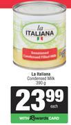 La Italiana Condensed Milk-390g Each