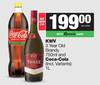 KWV 3 Year Old Brandy 750ml & Coca Cola 1L-For Both
