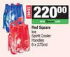 Red Square Ice Spirit Cooler Handies-For 2 x 6 x 275ml