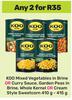 Koo Mixed Vegetables In Brine/CurrySauce,Garden Peas In Brine,Whole Kernel Sweetcorn-For Any 2x410g