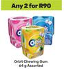 Orbit Chewing Gum Assorted-For Any 2 x 64g